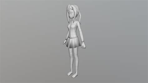 Anime Cute Woman Download Free 3d Model By Dimteam Fd6a8c1 Sketchfab
