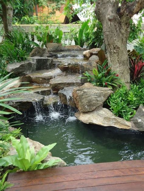 Natural backyard waterfalls are one of the most beautiful things you can admire. 770 best images about Backyard waterfalls and streams on ...