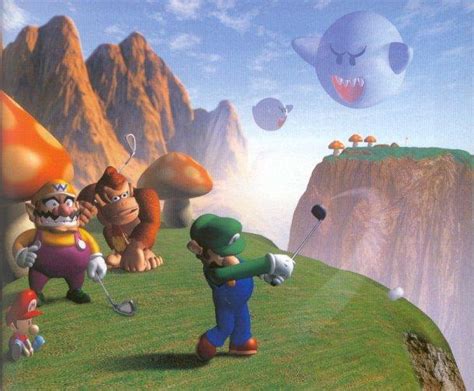 In the game, mario , his friends, and his. Mario Golf 64 (Nintendo 64) solo pictures & official ...
