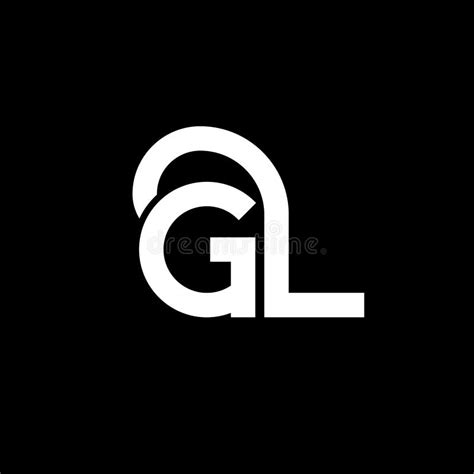 Gl Letter Logo Design On Black Background Gl Creative Initials Letter