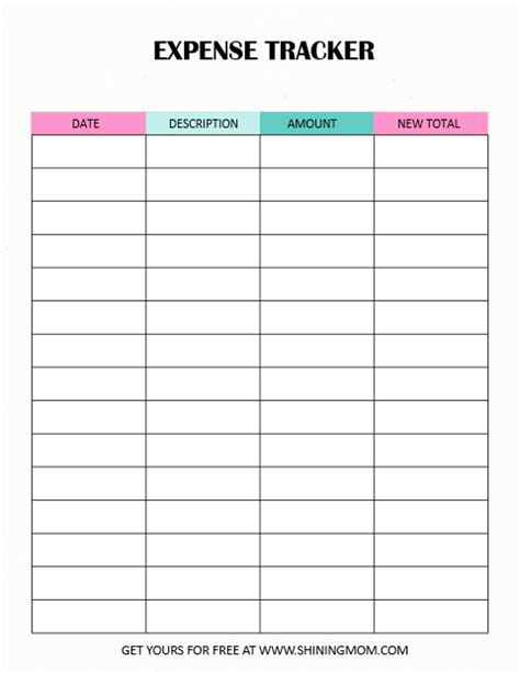 Free Printable Expense Tracker 7 Easy Tools To Track Your Spending