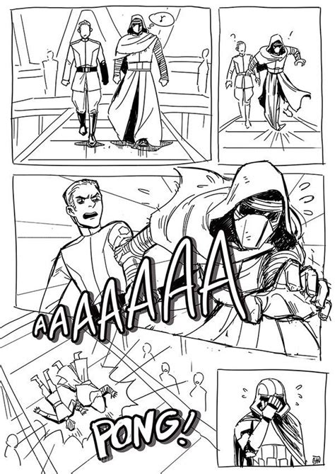 The Storyboard For Star Wars With Instructions To Draw Them And Color It In