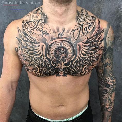 Pin By Eliazer On Wing Tattoo Designs In Chest Tattoo Men Cool