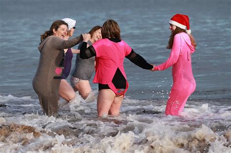 the annual new year s day dip at whitley bay chronicle live