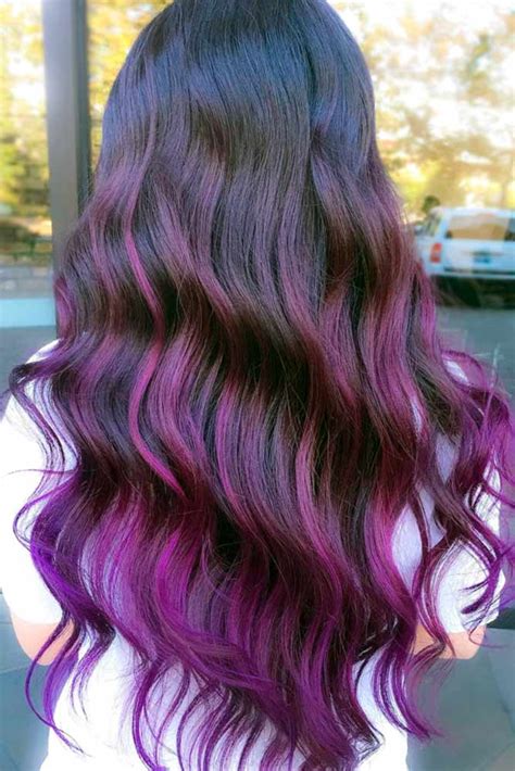 Hair color dye permanent hair dye long lasting fast dyeing hair color hair makeup hair styling liquid hair coloring product for home and salon hair dye purple. 35 Unique Purple and Black Hair Combinations | Hair color ...