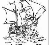 Pirate Ship Coloring Pages Kids Printable Realistic Drawing Adult Color Getcolorings Print Brilliant Getdrawings Easy Template sketch template