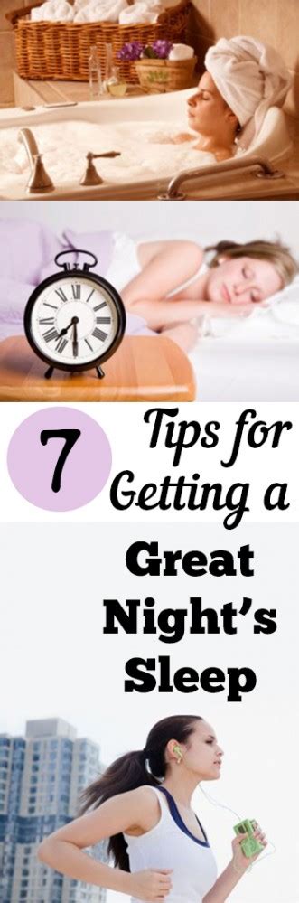 7 Tips For Getting Great Sleep My List Of Lists