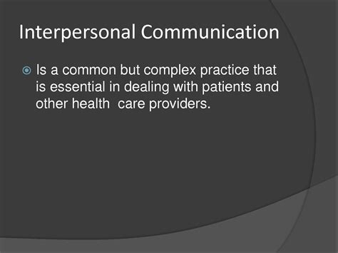 Solution Principles And Elements Of Interpersonal Communication