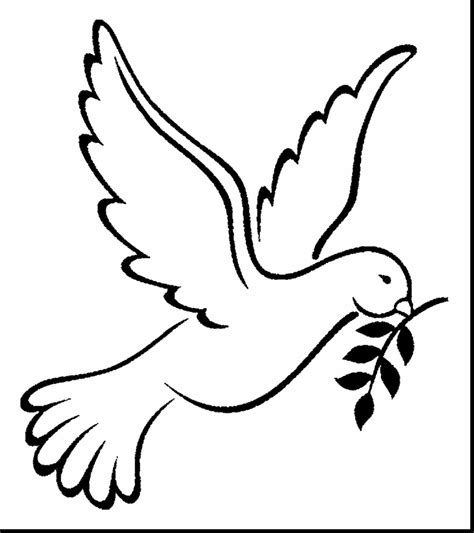 Peace Dove Coloring Page At Free Printable Colorings