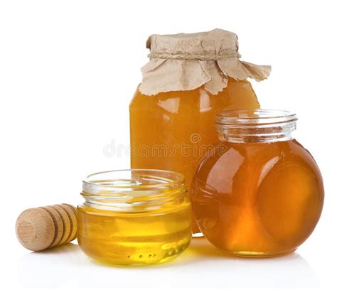 Honigglas Mit Bienenwaben Und Dem Blütenstaub Stockfoto Bild Von Weinlese Bestandteil 60672746