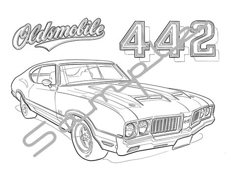 Oldsmobile Cutlass Coloring Pages Coloring Pages
