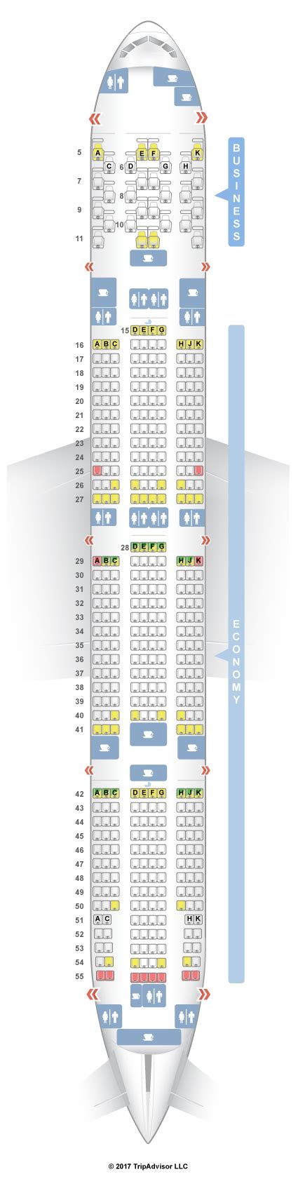 Seatguru Seat Map Etihad Boeing 777 300er 77w Two Class V1