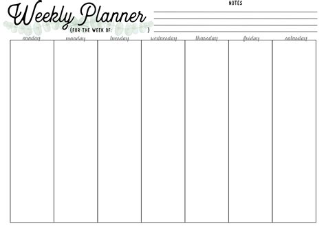 Free Downloads For 2018 Monthly Calendars Weekly Layout Planner