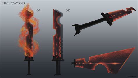 Fire Sword Concept Art By Claudipurus On Deviantart