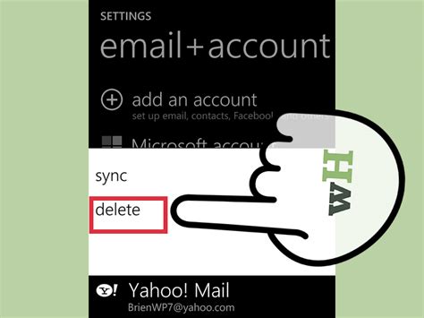 Click remove, and then click yes. How to Delete an Email Account on Windows Phone 7: 6 Steps