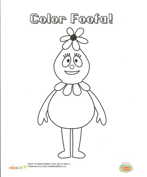 Foofa Coloring Page Coloring Pages Color Bday Party