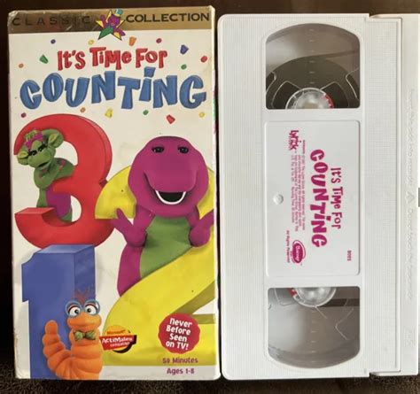 Barney Classic Collection Its Time For Counting Vhs Video Actimates