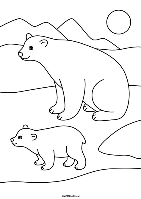Free Polar Bear Coloring Page Printables That Are Super Cool Get It