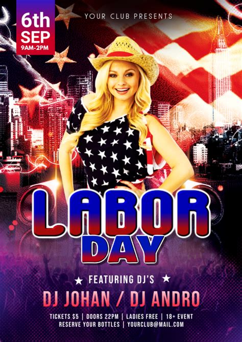 Labor Day Party Flyer Template Postermywall