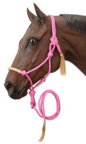Tough 1 Tough 1 Rawhide Noseband Rope Halter With Lead Pink Horse