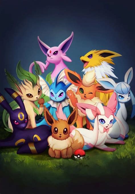 Evoli Transformations Pokemon Eeveelutions Cute Pokemon Wallpaper