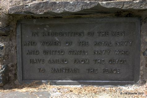 Memorial To The Us Navy Holy Loch Submarine Base In The Gr Flickr