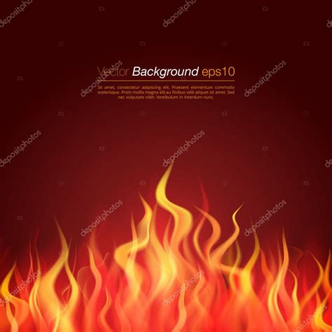 Realistic Inferno Fire Flame Stock Vector Image By ©sentavio 128772070