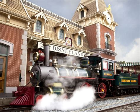 The three children rushed to open it, and there stood the friendly porter, who had told them so many interesting things about railways. Disneyland Railroad Engineers Signal to Guests: Look for ...