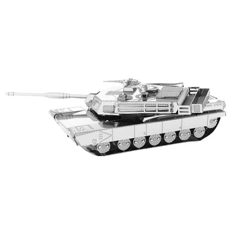 M1 Abrams Tank Metal Earth 3d Laser Cut Miniature Model Kit 2 Sheet Ebay