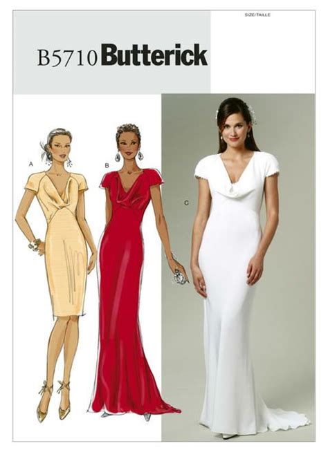 B5710 In 2021 Bridesmaid Dress Sewing Patterns Evening Gown Pattern