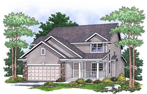 Two Story Country Home Plan 8982ah 1st Floor Master Suite Cad