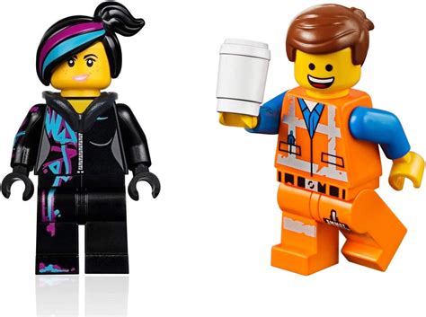 lego movie emmet and wyldstyle minifigures set uk toys and games