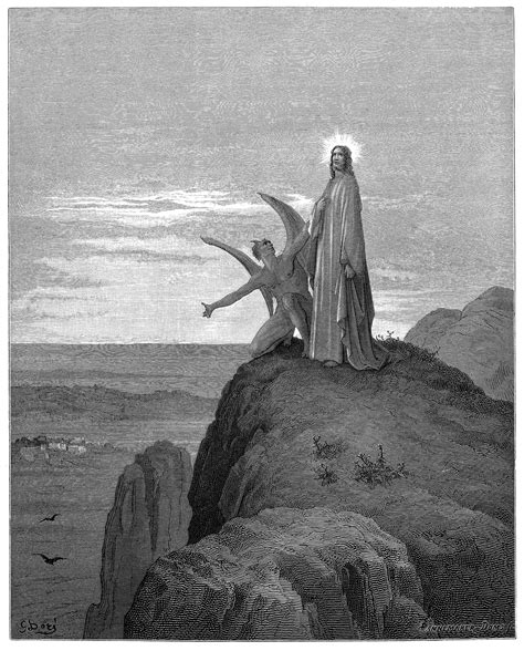 9 The Temptation Of Jesus Gustave Doré Gustave Dore Catholic Art