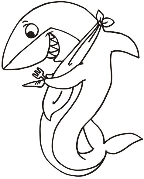 Shark Tooth Coloring Page - ClipArt Best