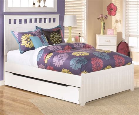 Lulu B102 Full Size Panel Bed With Trundle Ashley Kids