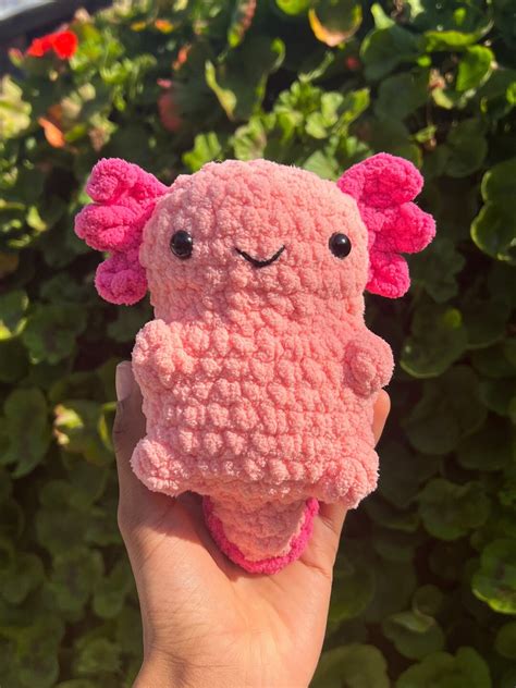 Chonky Crochet Axolotl Etsy