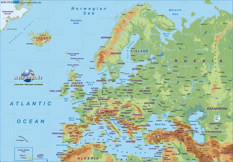 Kaart Europa Maps Vogels