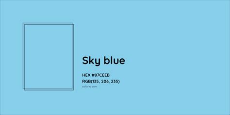 Sky Blue Complementary Or Opposite Color Name And Code 87ceeb