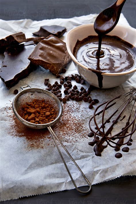 Chocolate Ingredients By Stocksy Contributor Jill Chen Stocksy