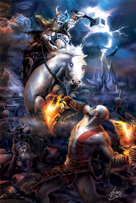 Thor Vs Kratos By Andrebdois On Deviantart