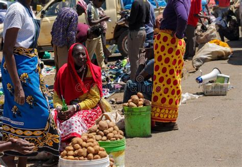 Traditional Market In Africa Editorial Photography Image Of Cheerful