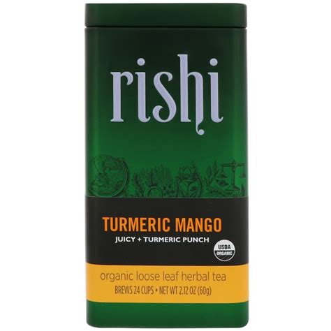 Rishi Tea Organic Loose Leaf Herbal Tea Turmeric Mango 1Source