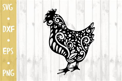 Ornament chicken - SVG CUT FILE By Milkimil | TheHungryJPEG.com