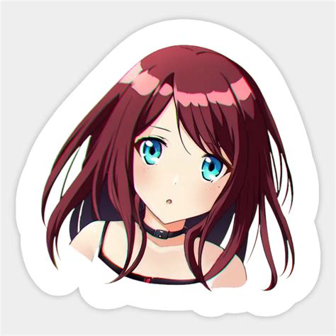 Anime Girl Surprised Huh Anime Girls Sticker Teepublic