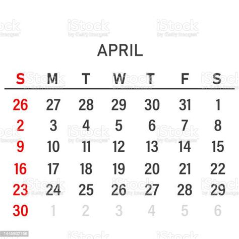 April 2023 Calendar Template April 2023 Layout Printable Monthly