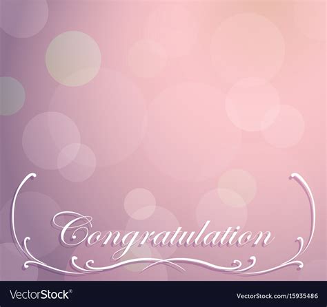 Background Template For Congratulation Royalty Free Vector