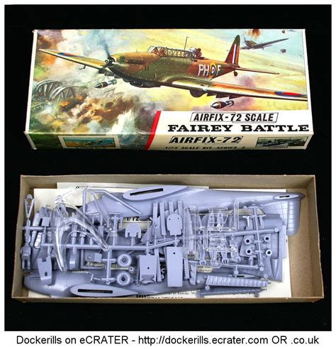 Vintage Airfix Fairey Battle Kit Type Red Stripe Box Kit