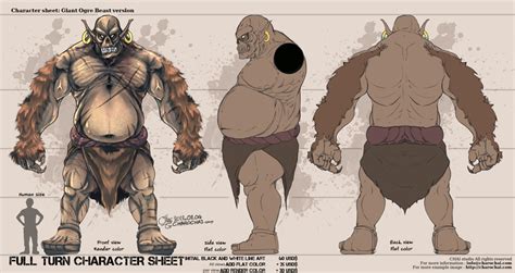 Character Sheet Giant Ogre By Charochai On Deviantart