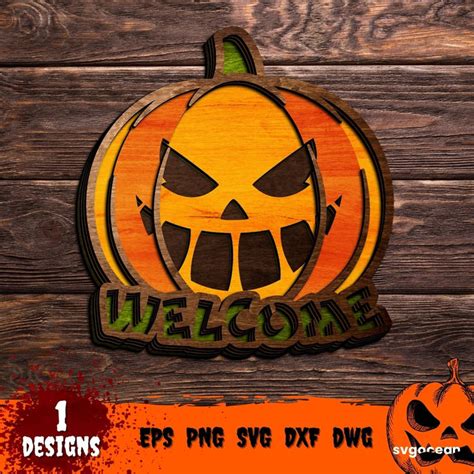 Halloween Welcome Sign Svg Vector For Instant Download Svg Ocean