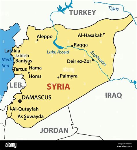 Syria Map Hi Res Stock Photography And Images Alamy